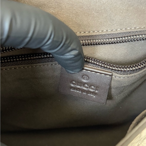 Gucci GG Supreme Selleria small flap satchel - Picture 4 of 8